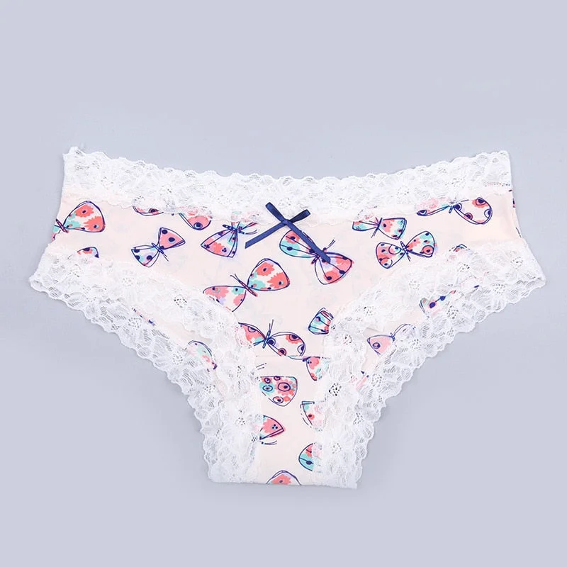 Women's Underwear Sexy Lace Panties Fashion Comfortable Leopard Briefs Low Waist Seamless Underpants Female Sexy Lingerie