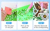 6Pcs DIY Garden Daisy Special Shape 5D Diamond Art Keychain for Birthday Gift