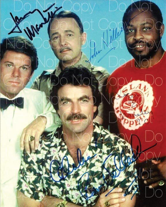 Magnum PI signed 8X10 Inch Print Photo Poster painting picture poster autograph RP