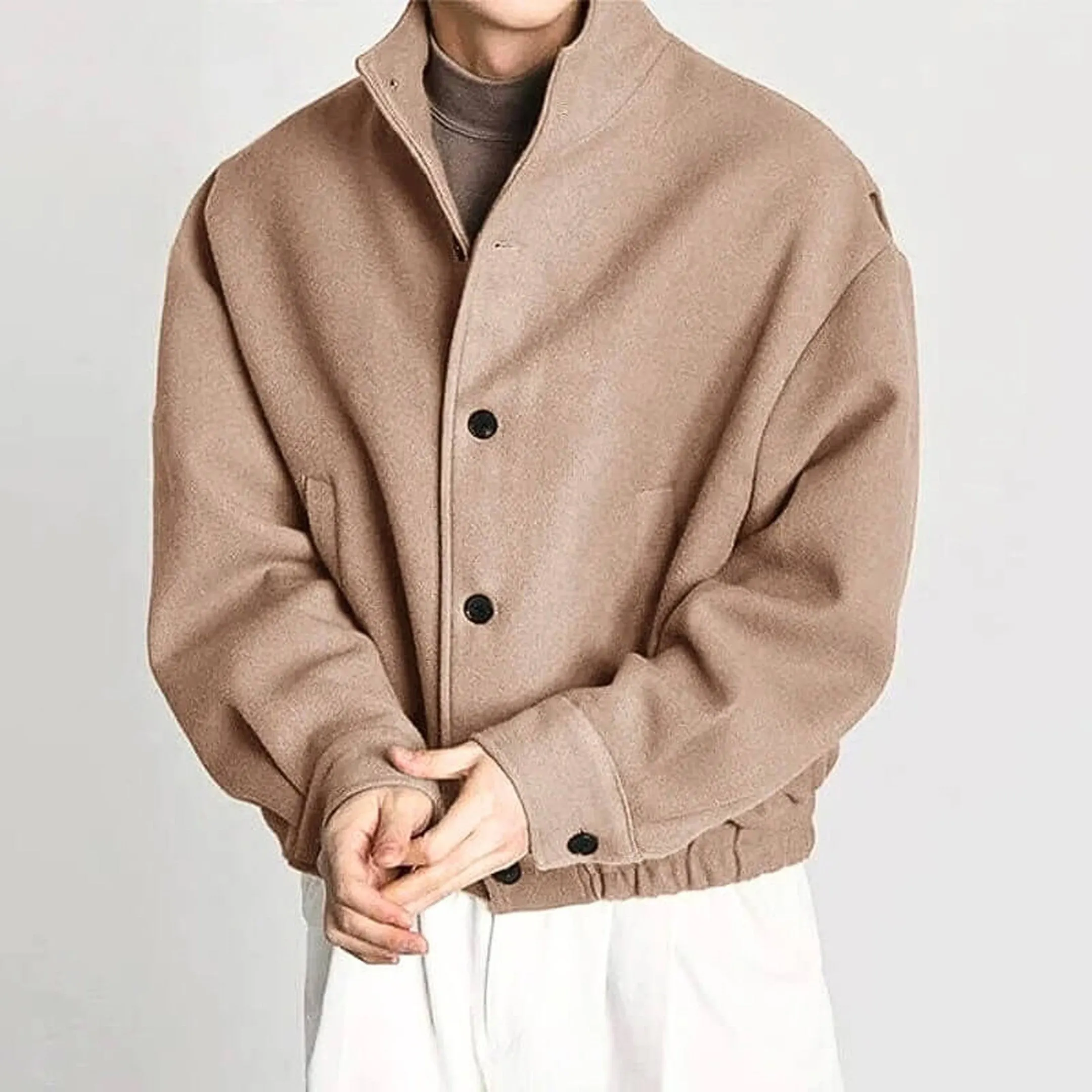 Men's Finn Bomber Jacket &ndash; Oversized High-Collar Design