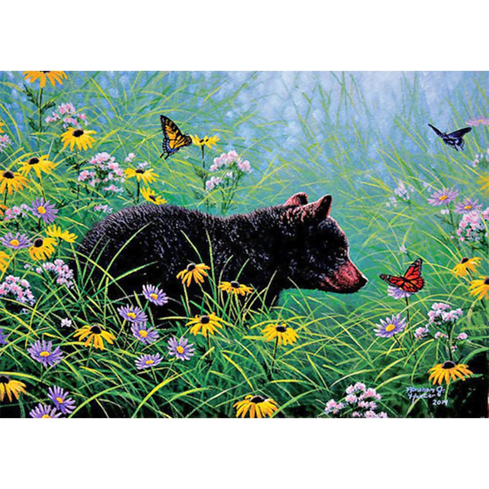 

Black Bear-Round Drill Diamond Painting-40*30CM, 501 Original