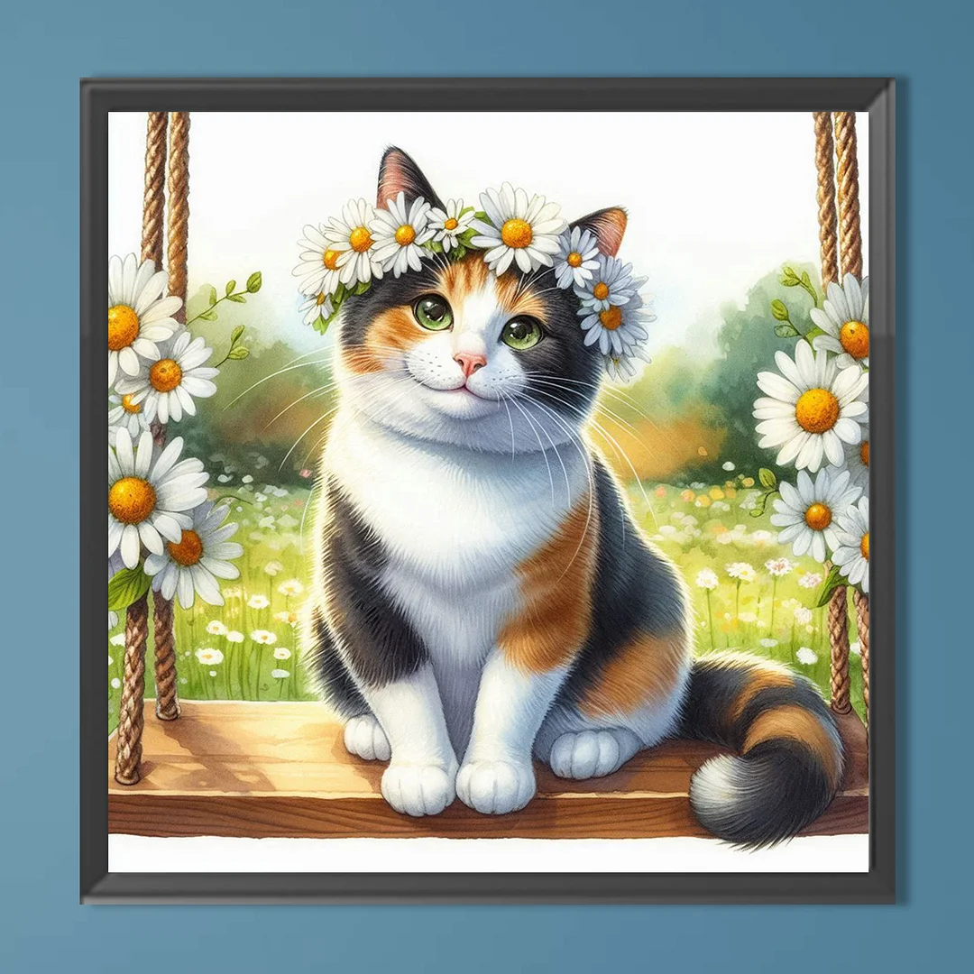 Diamond Painting - Full Round Drill - Cat(Canvas|Canvas|40*40cm)