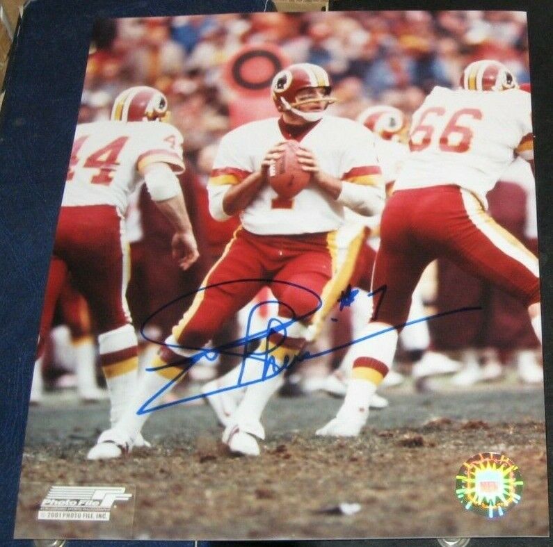 Joe Theismann Washington Redskins SIGNED AUTOGRAPHED Photo Poster painting FILE 8x10 FOOTBALL