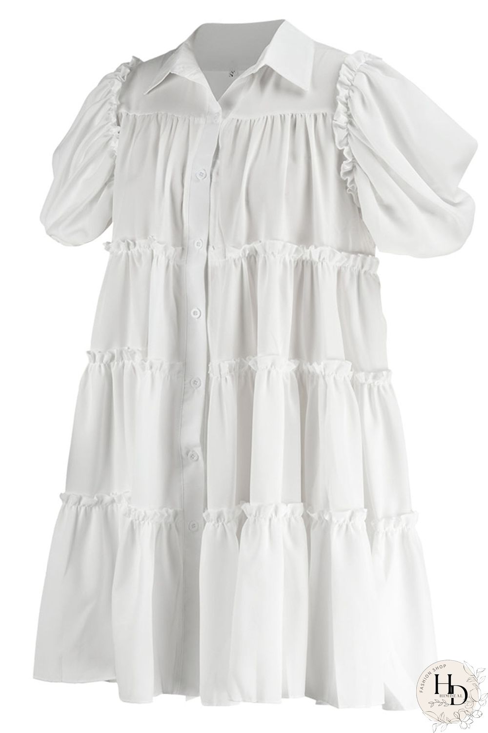 Pink Casual Solid Patchwork Buckle Fold Turndown Collar A Line Dresses