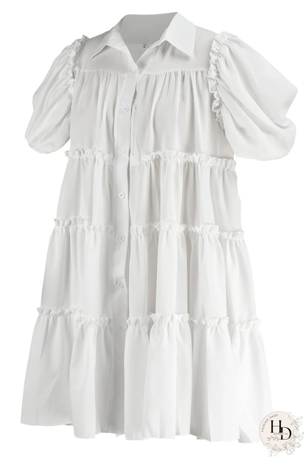 Pink Casual Solid Patchwork Buckle Fold Turndown Collar A Line Dresses