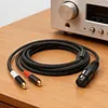 3 Pin XLR Female To RCA Female Y Splitter Audio Interconnect Cable Unbalanced Micrphone Cable Adapter Cable for Speaker & Mic