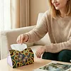 Diamond Painting Sunflower Butterfly PU Leather Tissue Box for Napkin Holder