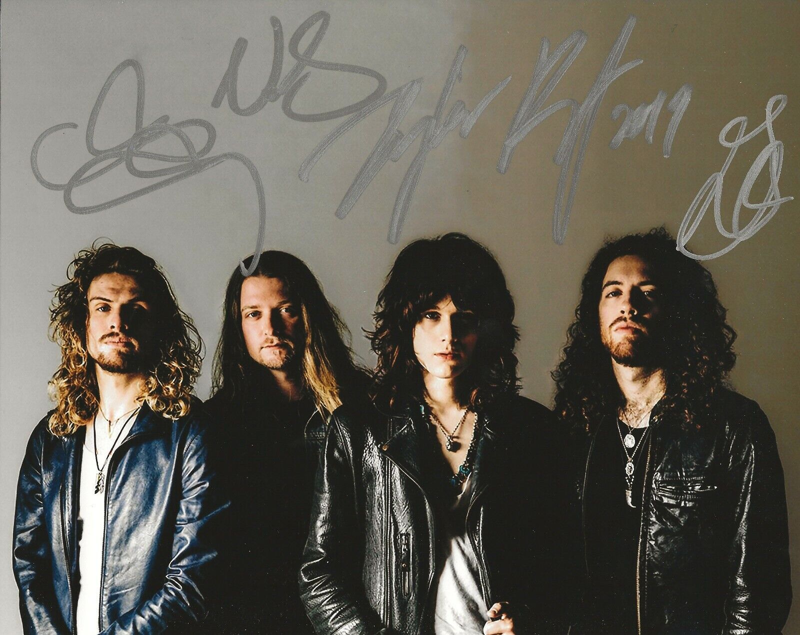 Tyler Bryant & the Shakedown REAL hand SIGNED Photo Poster painting #4 COA Autographed by all 4