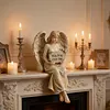 Guardian Angel Shelf Sitter Engraved Memorial Garden Angel Stone Home Decoration