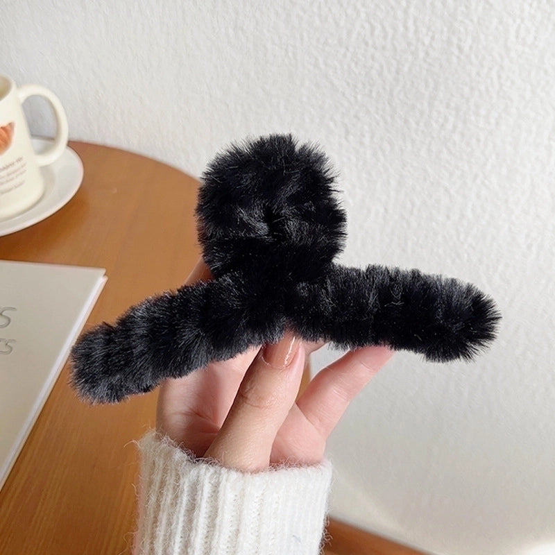 Minimalist Solid Color Arylic Hair Claws 1 Piece