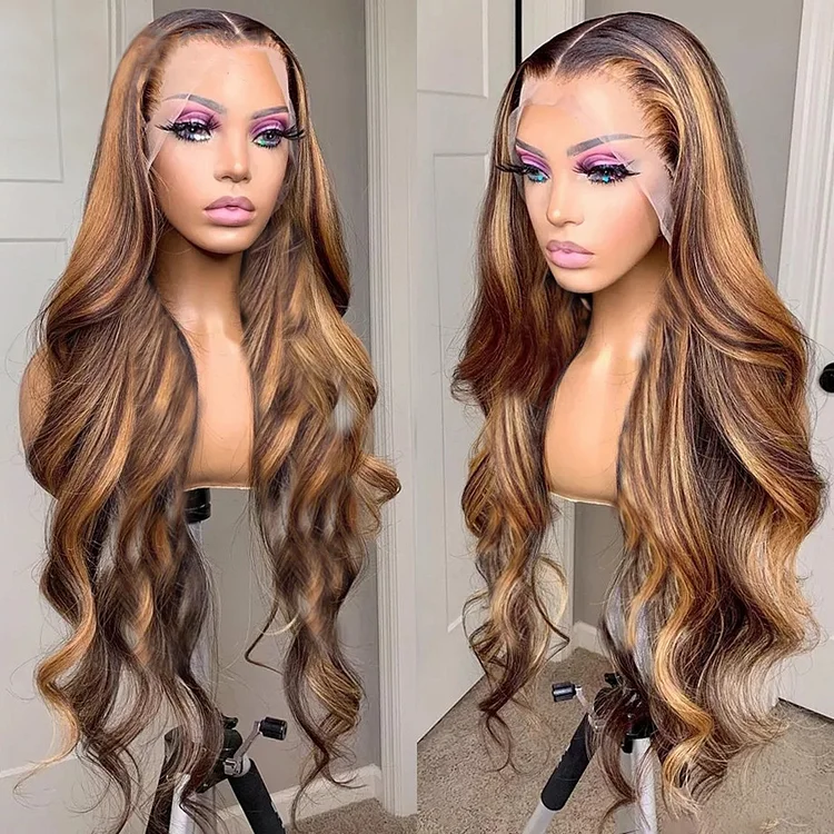 Brazilian Lace Front Human Hair Wave Wigs Wave Lady Wig