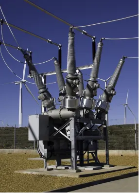 Siemens Energy 3AP-DT dead tank breaker technical drawing side view
