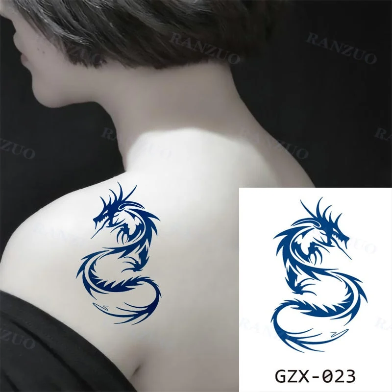 Waterproof Temporary Tattoos Stickers Temporary Tattoo for Women Men Fashion Art Tatoo Sticker Chest Stickers Neck Tattoo Fake