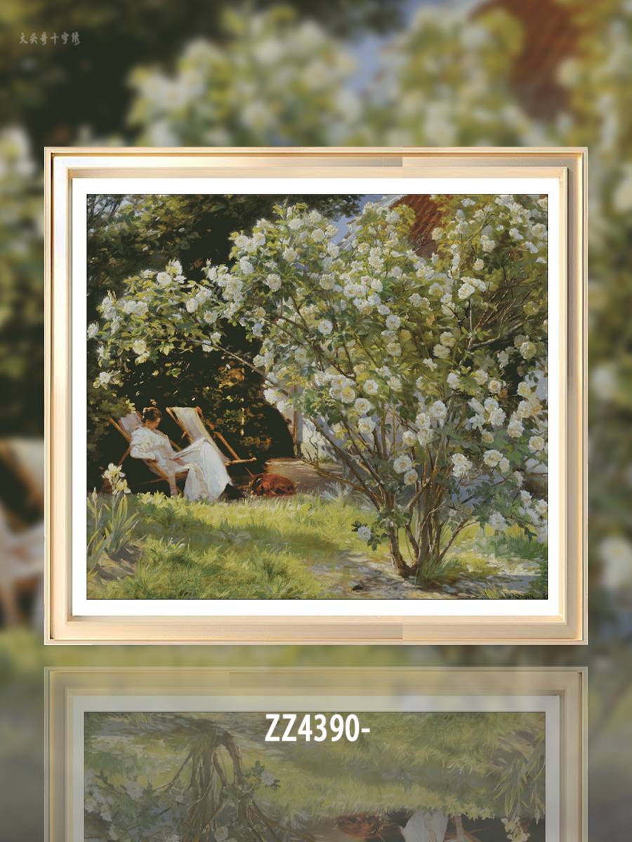 [ZZ4390-White Rose Blossom] Painting Fairy Cross Stitch