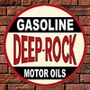 Deep Rock Gasoline - Round Metal Tin Signs(12*12Inch) - Garage