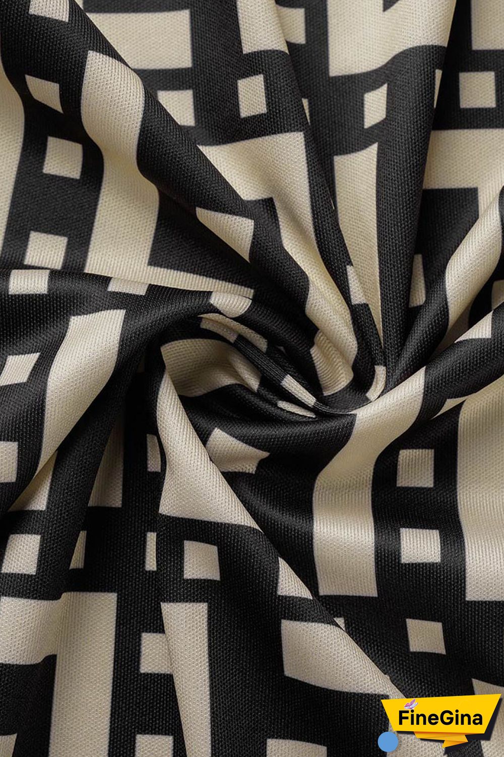 Coffee Casual Street Print Patchwork Zipper Long Sleeve Two Pieces