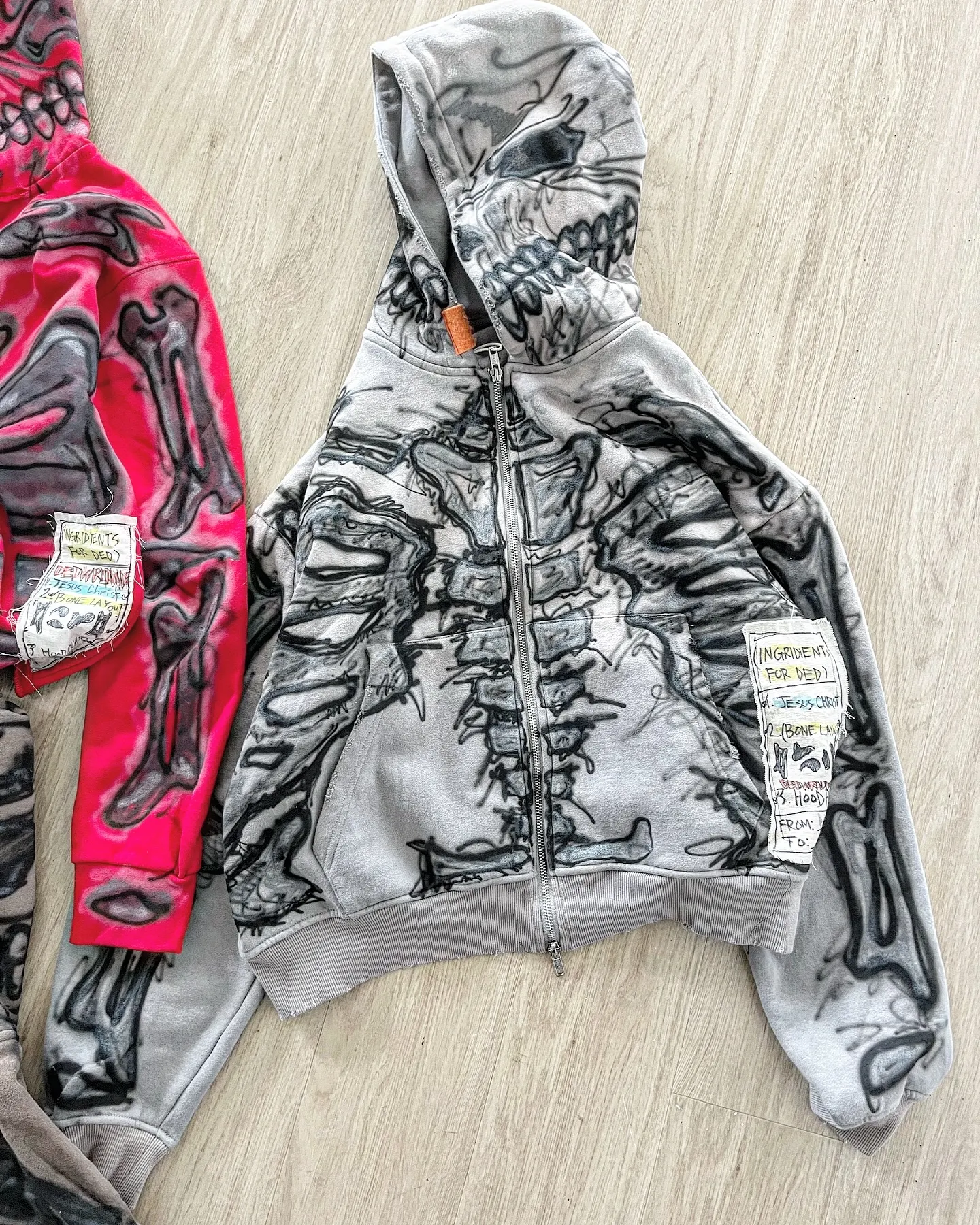 Streetwear fashionable graffiti hoodie