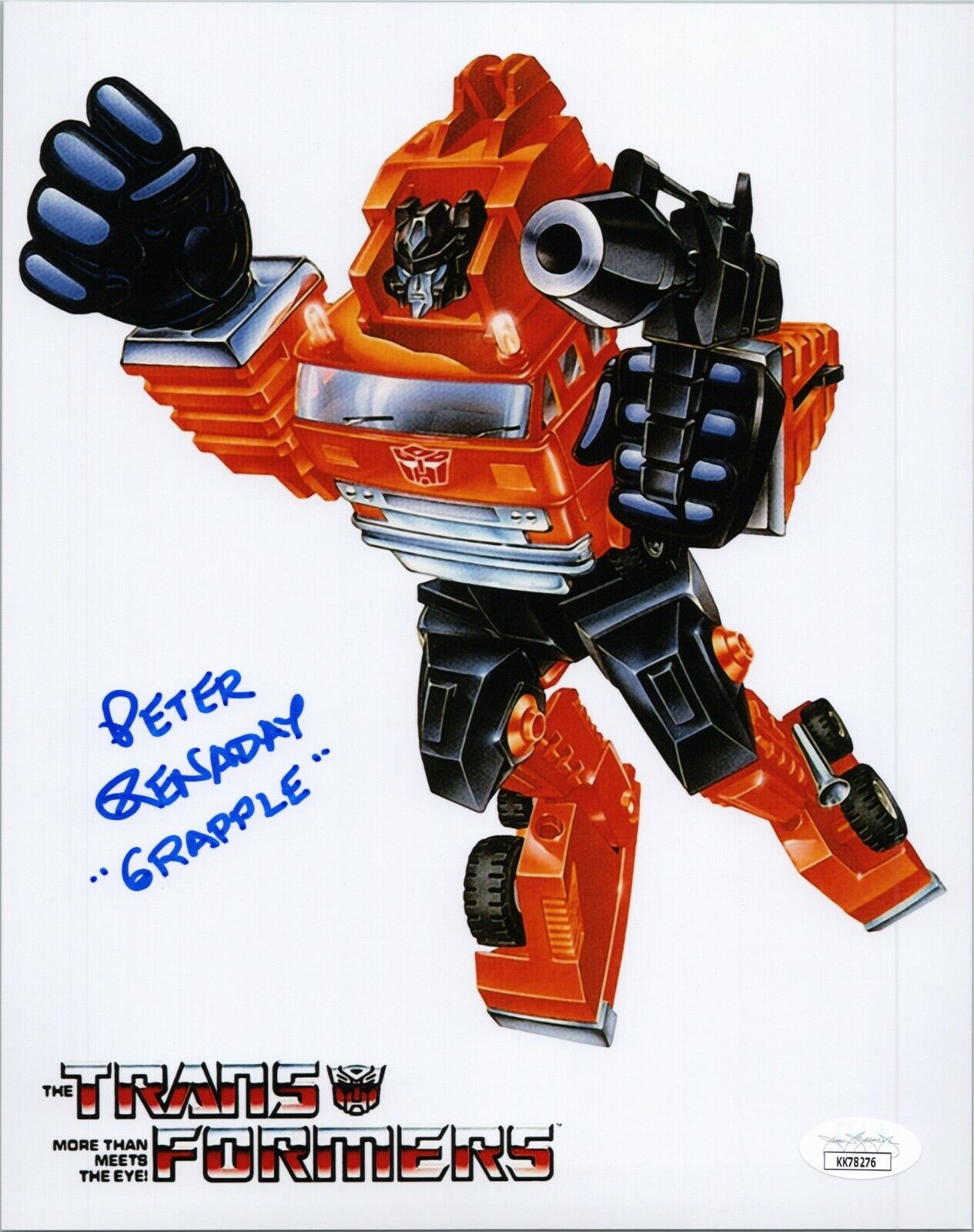 PETER RENADAY Authentic Hand-Signed GRAPPLE - TRANSFORMERS