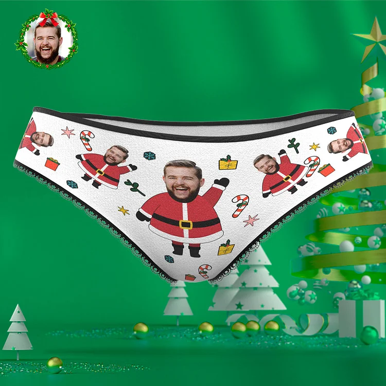 Custom Face Panties Santa Claus Personalized Christmas Gifts