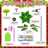 8Pcs 3D Green Artificial Flowers DIY Desktop Diamond Art Kit