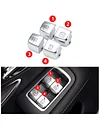 Window Switch Button for Mercedes Benz W222 S-Class 2014-2019 Window Switch Caps