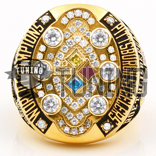 Custom Pittsburgh Steelers 2008 NFL Super Bowl XLIII Championship Ring