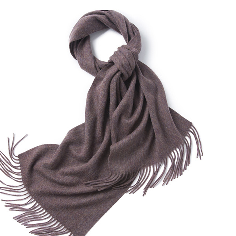 Unisex LambSwool Scarf Pure Color Winter Extra Length Scarf