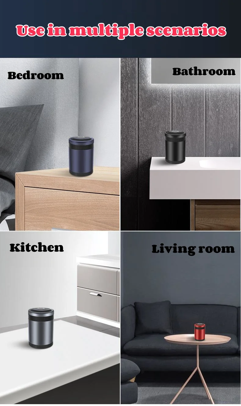 Car smart ashtray with LED light automatic sensing ashtray