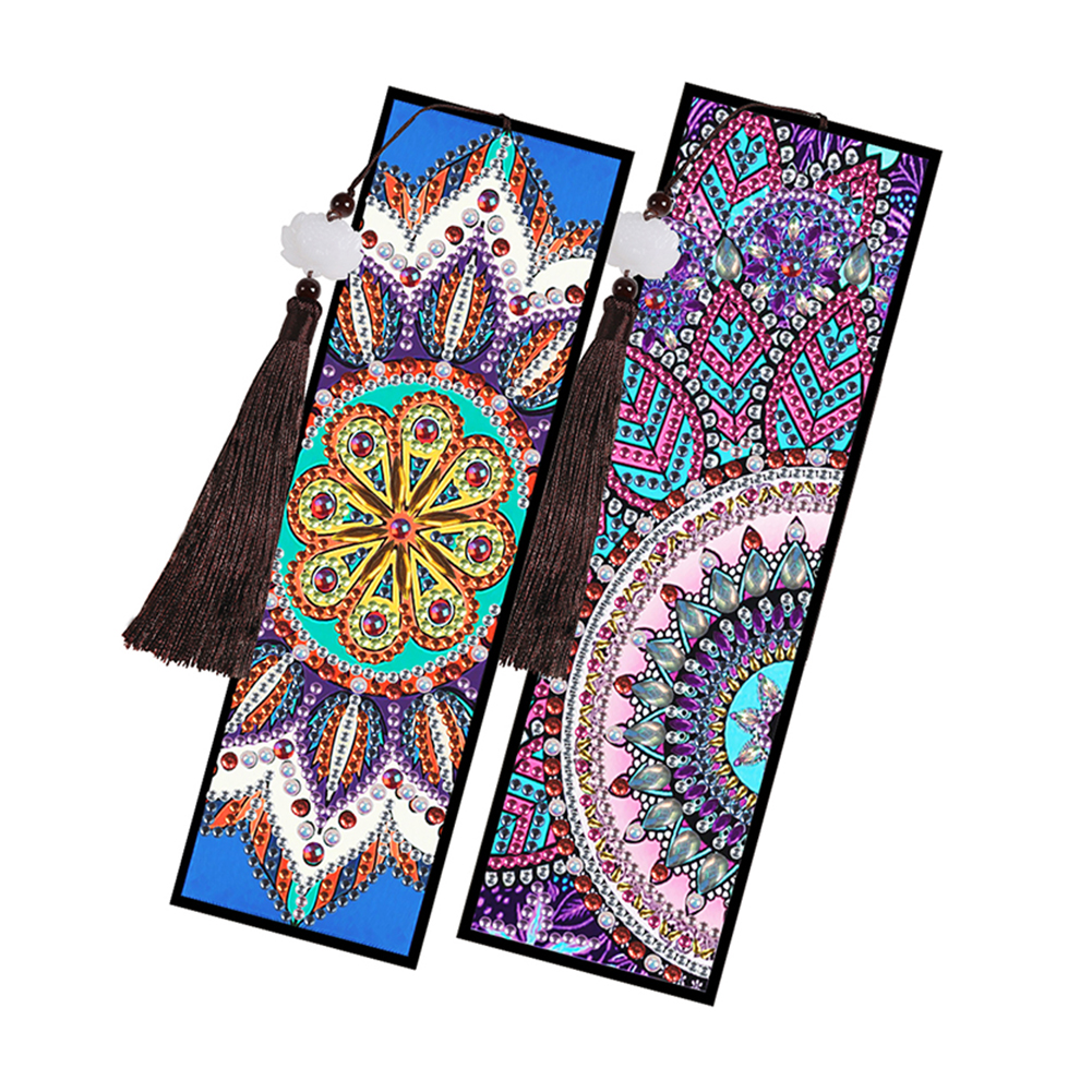 

2pcs Mandala - 5D DIY Craft Bookmark, 501 Original