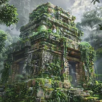 Ancient Temple in the Jungle - Diamond Painting