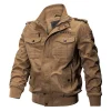 Men's Winter Military Cargo Jacket - Fleece Tactical Coat