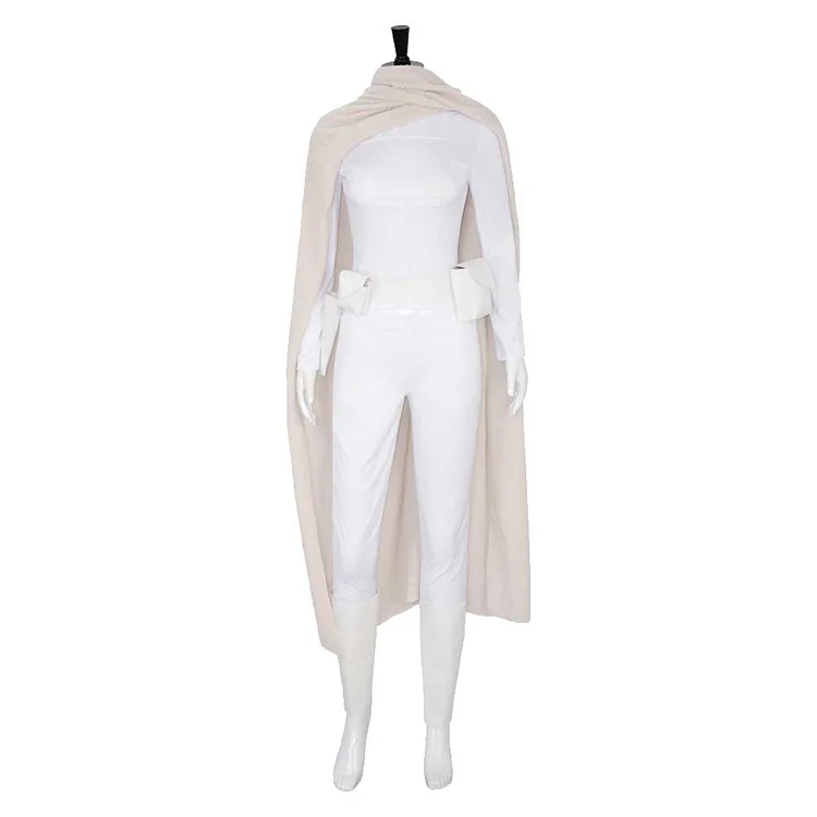 Padme Amidala White Cloak Outfits Cosplay Costume Halloween Carnival Suit