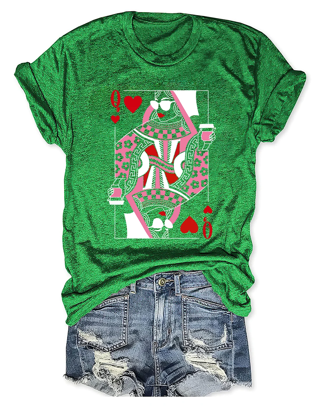Queen Of Hearts Coffee Lover T-shirt