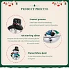 S925 Silver Xmas Snowman Charm Bead