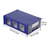 Drawer Plastic Storage Boxes Assemblable for DIY Diamond Art Craft (Dark Blue)