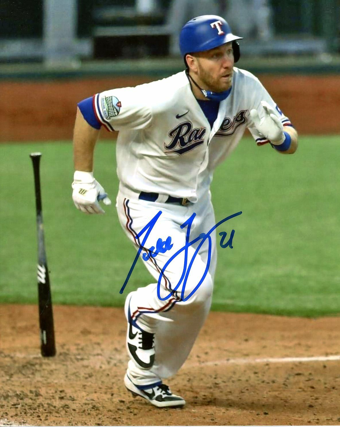 Todd Frazier Autographed 8x10 Texas Rangers#9