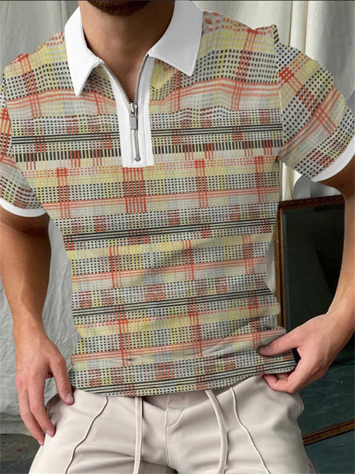 Men's Lapel Polo Shirt Large Size Short Sleeve S M L XL 2XL 3XL 4XL 5XL