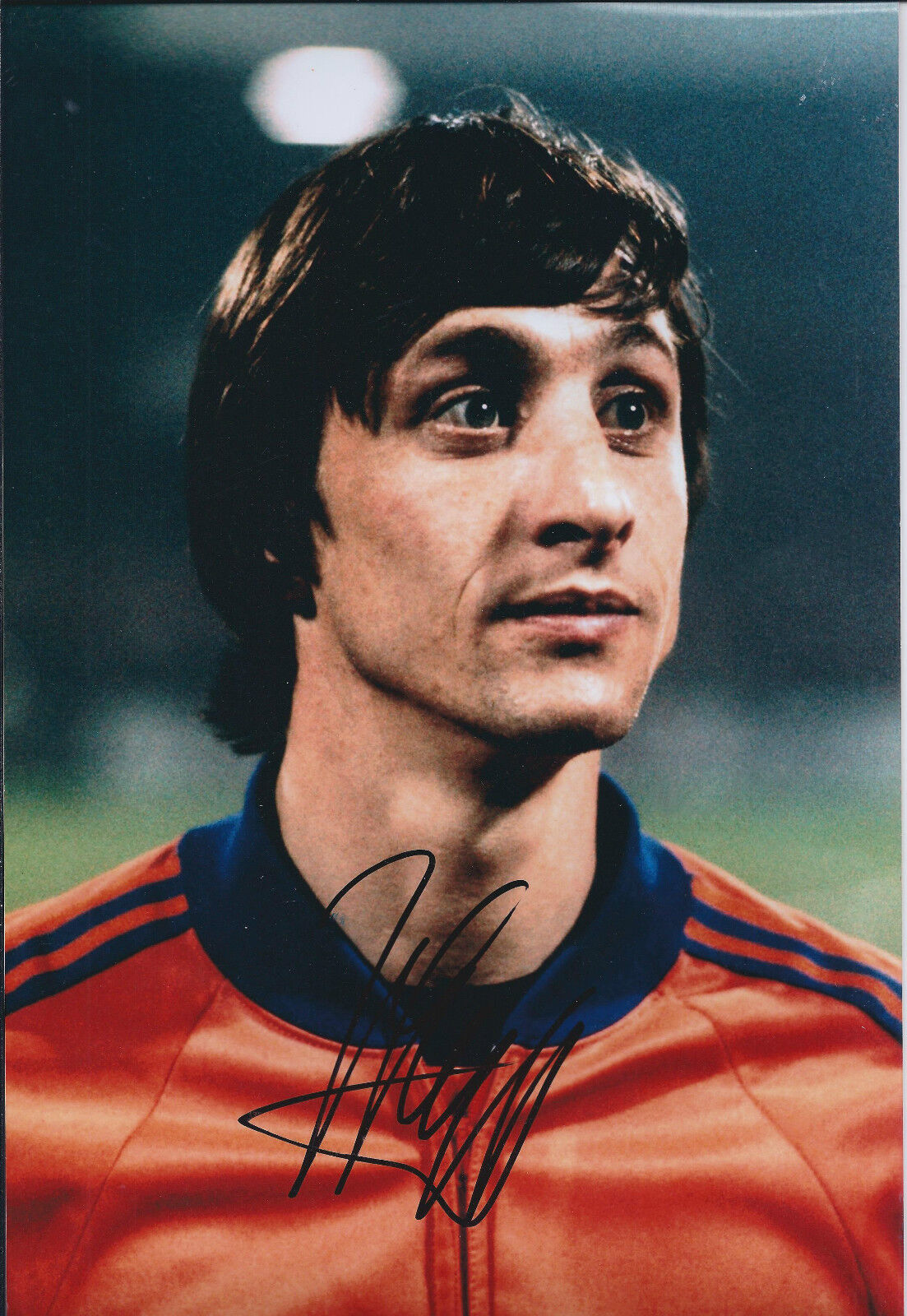 Johan CRUYFF Signed Autograph 12x8 Photo Poster painting AFTAL COA HOLLAND Football Portrait