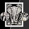 Diamond Painting-DIY Special Shaped Drill Pearl Painting Elephant(30x40cm)