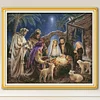 (US Only)Jesus Printed Cross Stitch Kit 95x80cmDIY 11CT Thread Art Needlework Home Decor