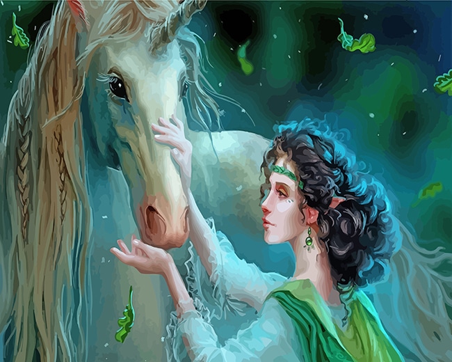 

Angelic Unicorn – Paint By Numbers - 40*50CM, 501 Original