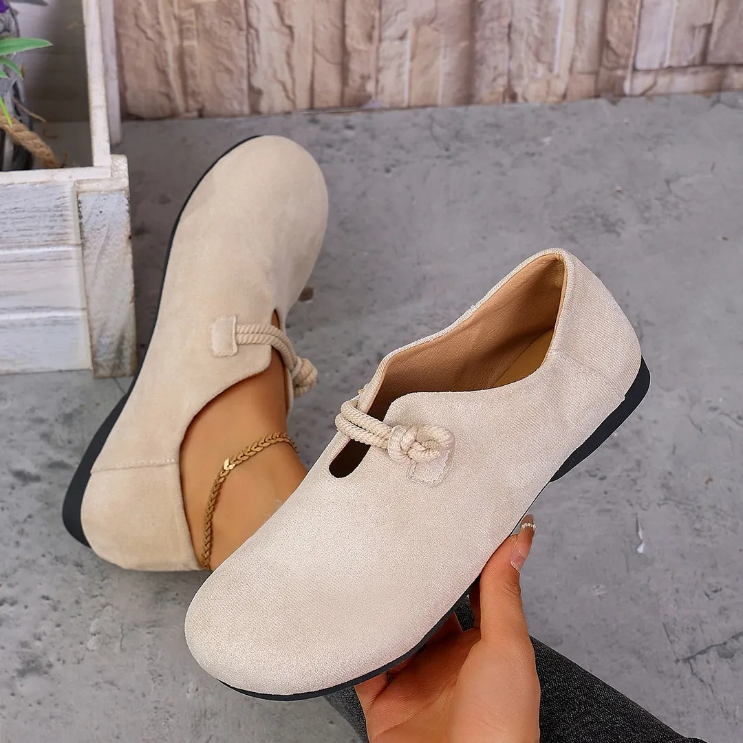 Breakj Breakj Round Head Single Shoes Women 2025 Spring And Autumn New Birken Shoes Children Flat Soles Casual Happy Shoes