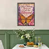 Orange Butterfly Blessing Diamond Painting Kits for Adults Beginners 30x40cm