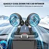 Car Fan 360 Adjustable 2 Head Air Fan Auto Electric Fan USB