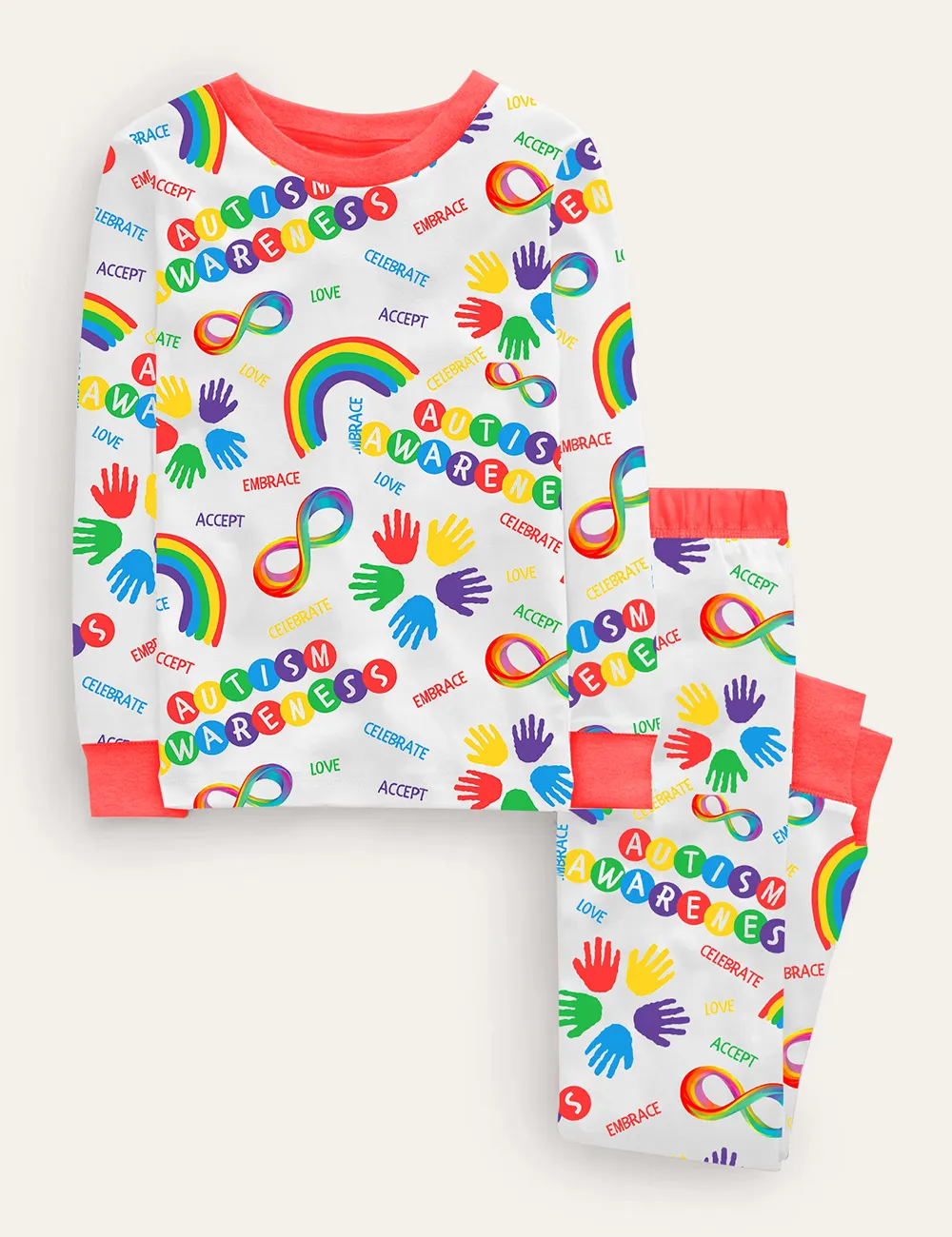 Pyjamas Autistic Images Kid's Autism Awareness Support Pajama Set