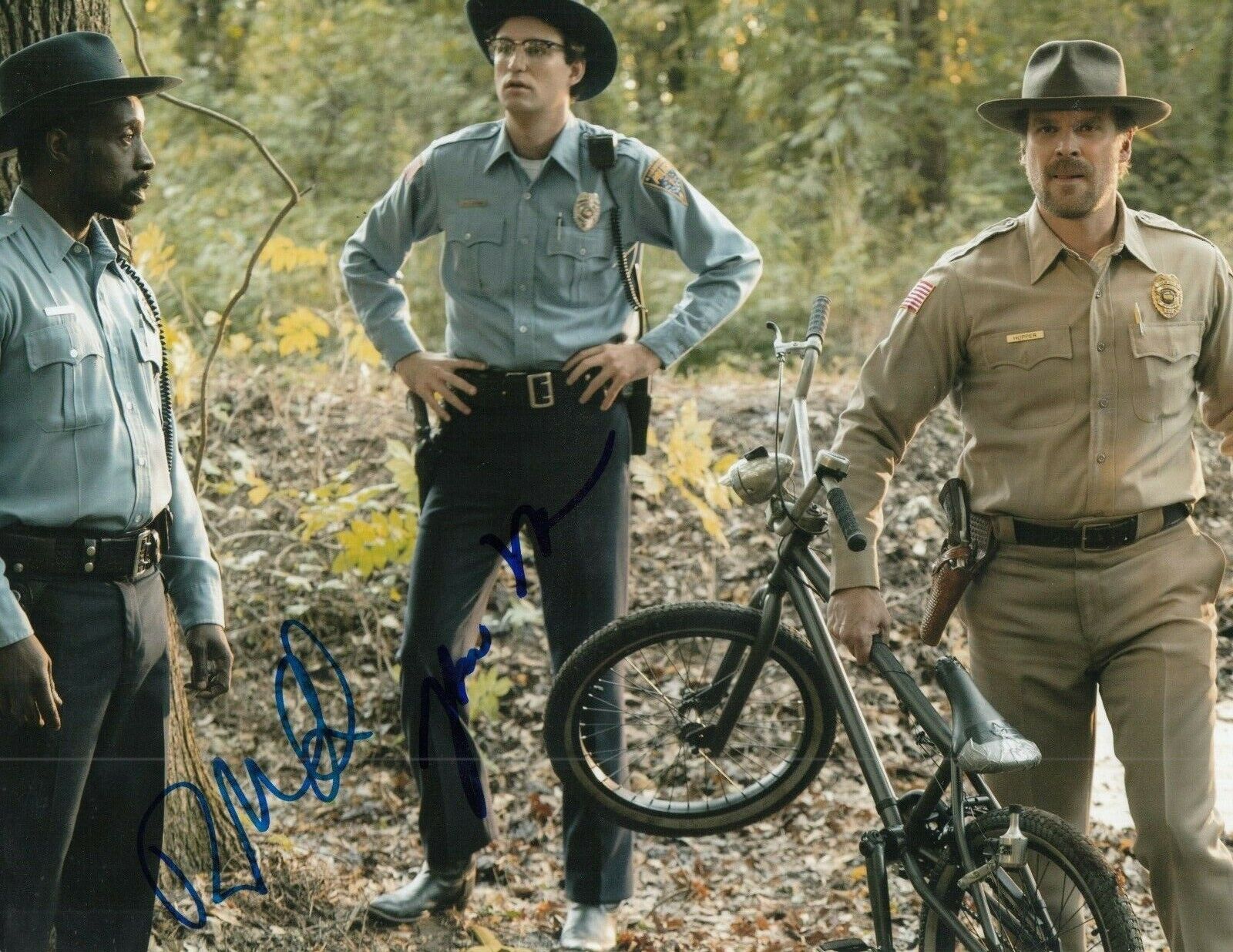 JOHN REYNOLDS and ROB MORGAN signed (STRANGER THINGS) 8X10 Photo Poster painting W/COA #2