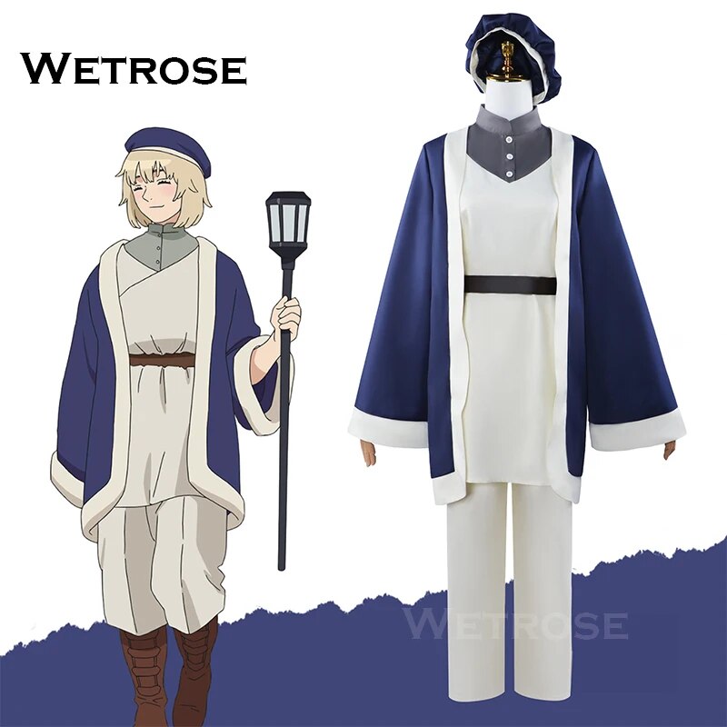 [Wetrose] In Stock Falin Touden Cosplay Costume Laios Delicious Dungeon Danjon Meshi Wig Full Set