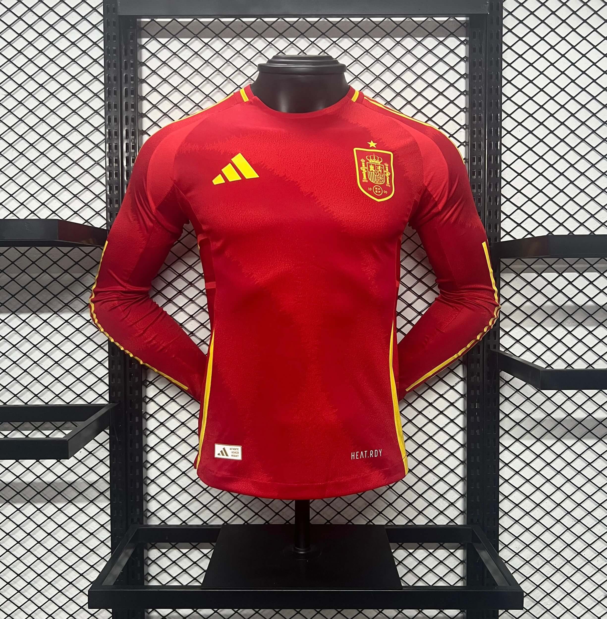 Spain 2024 Home Stadium Long Sleeve Jersey - Player Version