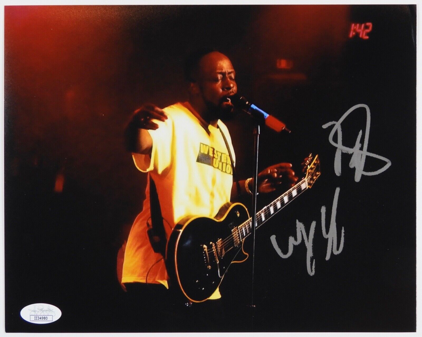 Wyclef Jean Autograph JSA 8 x 10 Signed Photo Poster painting