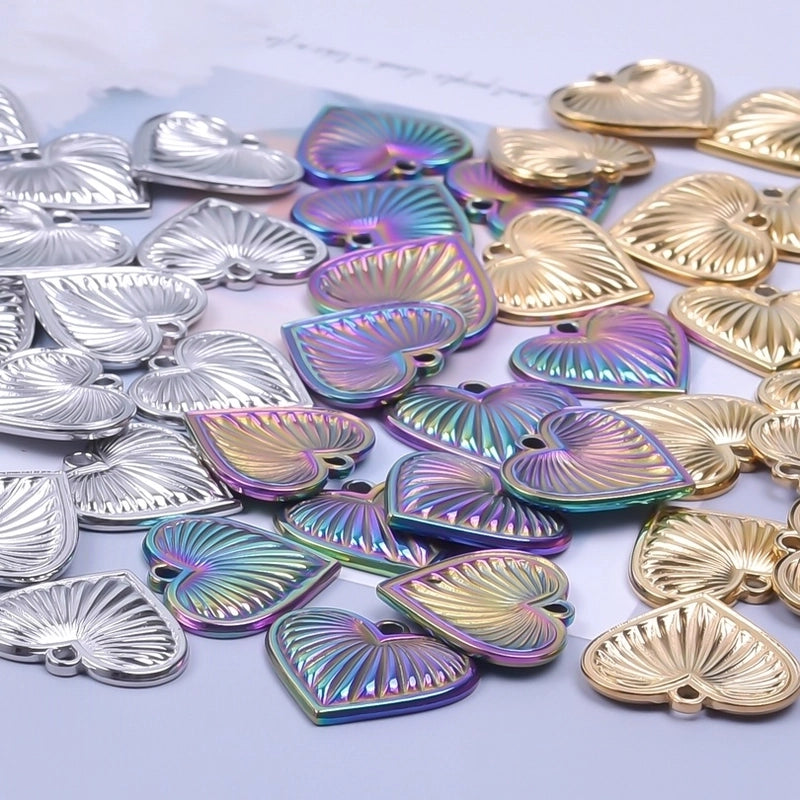 Basic Modern Style Classic Style Geometric Heart Shape 304 Stainless Steel Plating Pendant Necklace